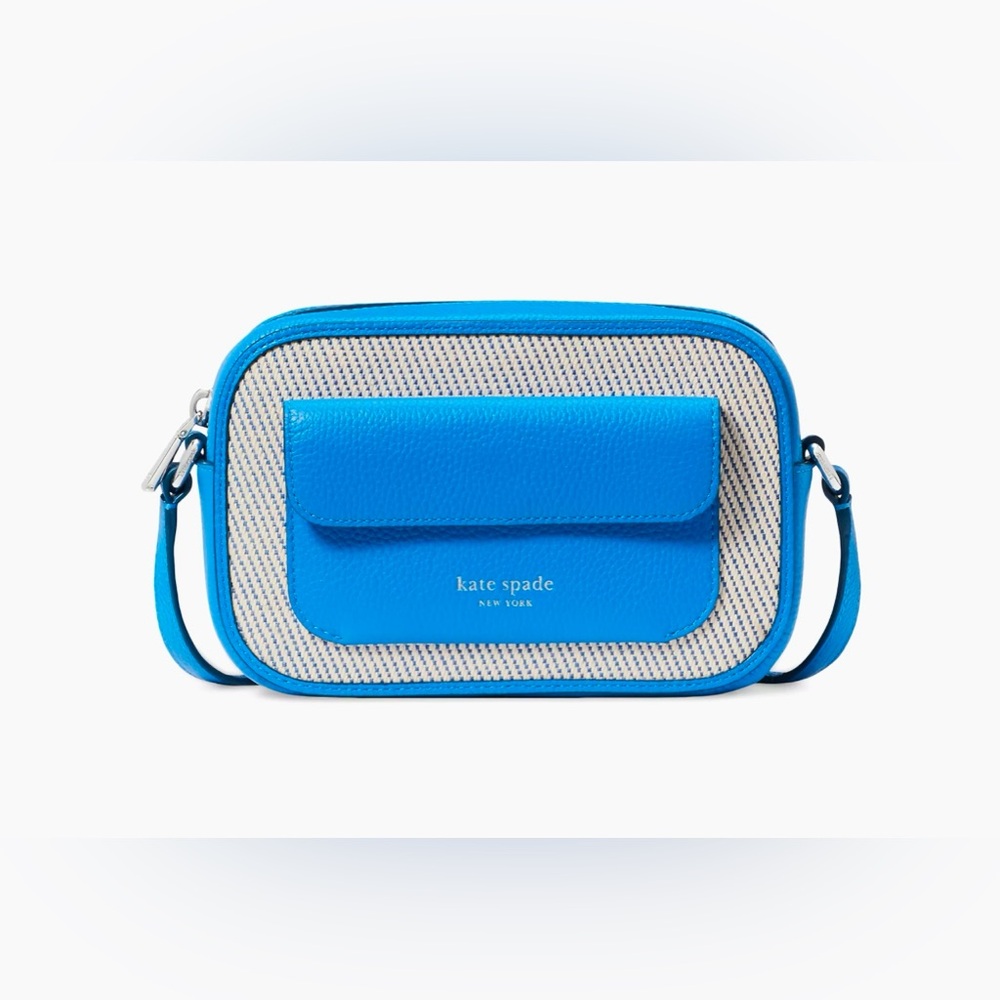 kate spade new york NWT Ava Pebbled Leather & Canvas Crossbody Bag